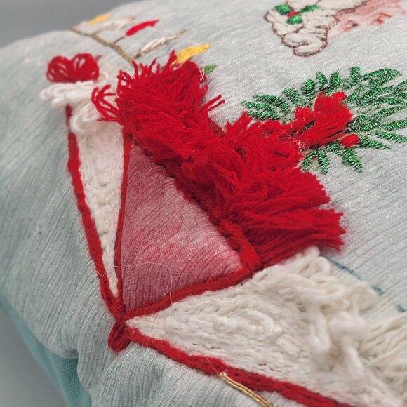 Tommy Bahama Christmas Beach Pillow 12x16 Santa & Mrs. Claus Coastal Design With - Picture 11 of 16